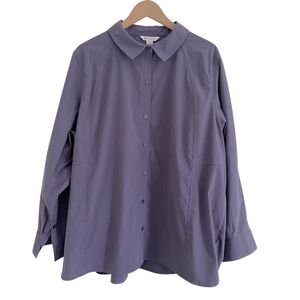 Athleta Purple Button Down Shirt